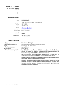 Scarica il curriculum