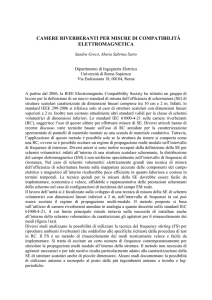 camere riverberanti per misure di compatibilità elettromagnetica