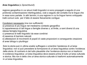 Area linguistica - grandionline.net