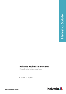 Fascicolo Informativo Helvetia Multirischi Persona