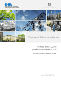 Utilizzo della CO2 per produzione di combustibili
