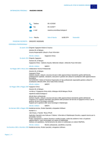 cv report - AUSL Bologna