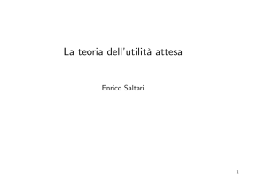 La teoria dell\utilitb attesa