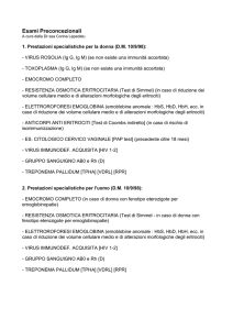Esami Preconcezionali - Studio Medico Colombo