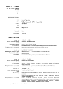 Curriculum vitae - Università di Sassari