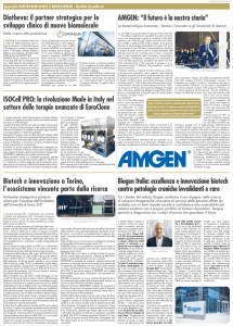 AMGEN: “il futuro è la nostra storia” - B