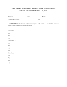 Secondo esonero, giugno 2014, con soluzioni - E