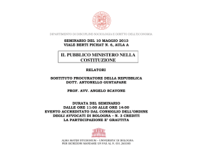 IL PUBBLICO MINISTERO NELLA COSTITUZIONE