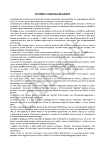 INTERNET E LOGISTICA IN EUROPA