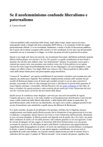 Se il neofemminismo confonde liberalismo e paternalismo