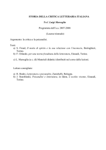 storia della critica letteraria italiana - marseglia - clm