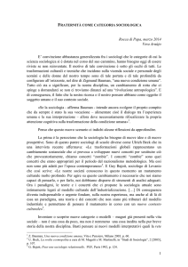 Fraternità categoria sociologica
