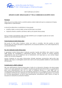 Info paziente ICL - Riccardo De Peron dr. med. specialista FMH
