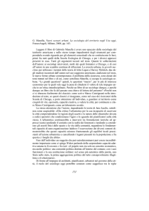 G. Manella, Nuovi scenari urbani. La sociologia del territorio negli