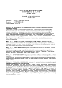relazione finale disciplinare - Scuola Montessori