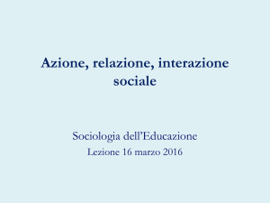 9 Azione relazione interazione - Dipartimento di Scienze Umane