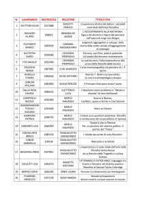 Elenco dei laureandi - e