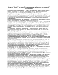 Virginia Woolf: “una scrittura approssimativa, ma necessaria”
