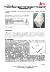 foglio tecnico - ares elettronica srl