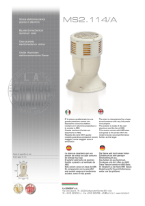 Sirena elettromeccanica grande in alluminio Big electromechanical