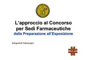 19.antagonisti adrenergici - Ordine dei Farmacisti di Napoli