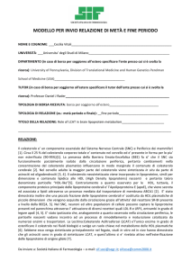 Relazione Finale Borsa SIF per soggiorno all`estero