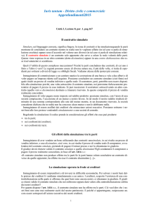 Il contratto simulato - Zanichelli online per la scuola
