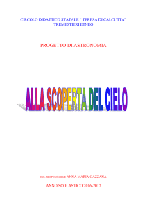 Progetto Astronomia - CD Teresa di Calcutta