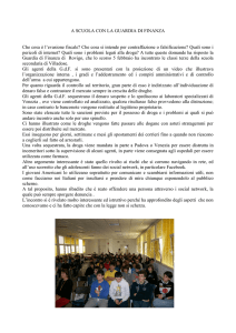 A SCUOLA CON LA GUARDIA DI FINANZA Che cosa è l`evasione