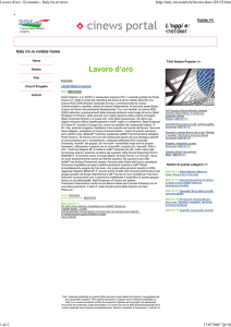 Lavoro d`oro - Economia - Italy rin.ru news