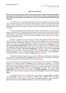 Saggio breve di filosofia