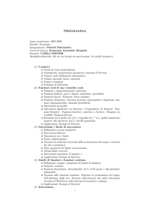 PROGRAMMA