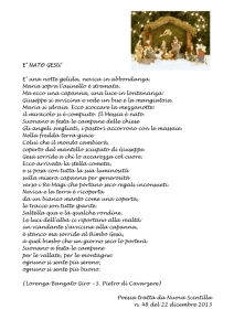 E` NATO GESU` E` una notte gelida, nevica in abbondanza. Maria