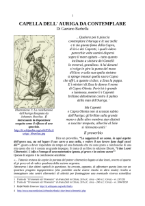CAPELLA DELL` AURIGA DA CONTEMPLARE