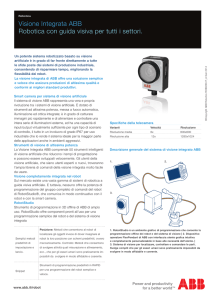 Visione Integrata ABB Robotica con guida visiva per tutti i settori.