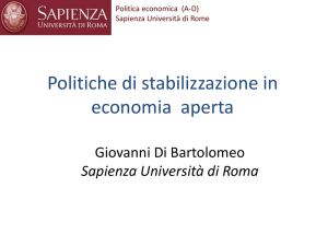 Politiche macroeconomiche in una economia aperta