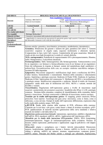 Biologia Molecolare delle patologie umane (ex Biologia