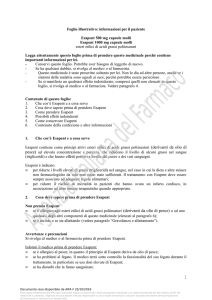 informazioni per il paziente Esapent 500 mg capsule molli Esapent