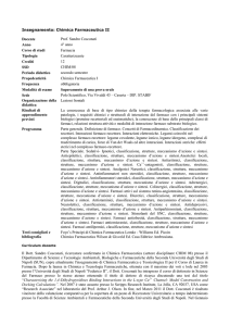 Chimica Farmaceutica e Tossicologica II