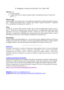 N. Abbagnano, Dizionario di filosofia, Tea, Torino 1993 Morale, s. f.