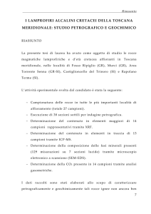 i lamprofiri alcalini cretacei della toscana meridionale