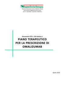 218) Piano terapeutico per la prescrizione di Omalizumab