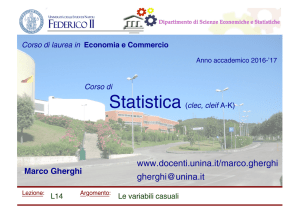 L14 Le variabili casuali