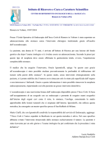 Asportato un tumore senza intervento grazie all