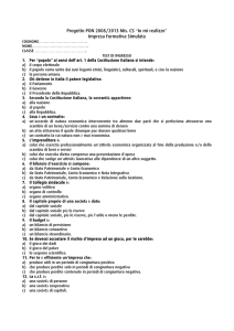 Progetto PON 2008/2013 Mis. C5 “Io mi realizzo" Impresa Formativa