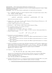 TEN 2012-2013. Esercizi sugli argomenti delle prime 3 settimane di