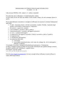 programma di lingua tedesca 1° 2° e 3° anno
