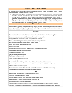 SCIENZE INTEGRATE (FISICA)