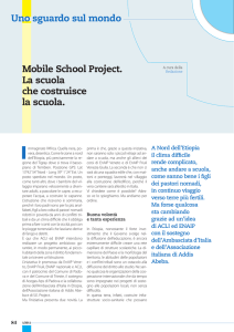 Mobile School Project. La scuola che costruisce la scuola
