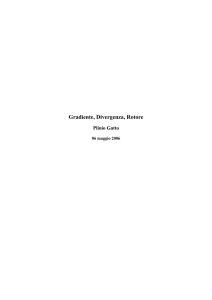 Gradiente, Divergenza, Rotore